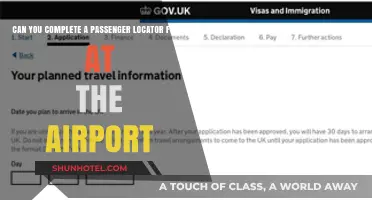 Filling Out a Passenger Locator Form at the Airport?