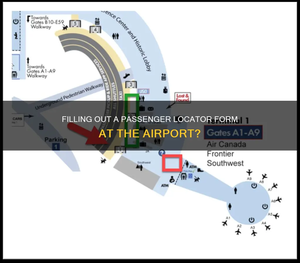 can you complete a passenger locator form at the airport