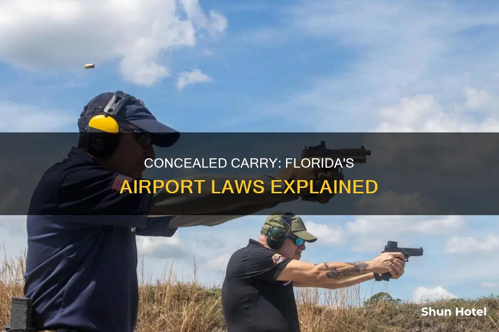 can you conceal carry outside a airport in florida