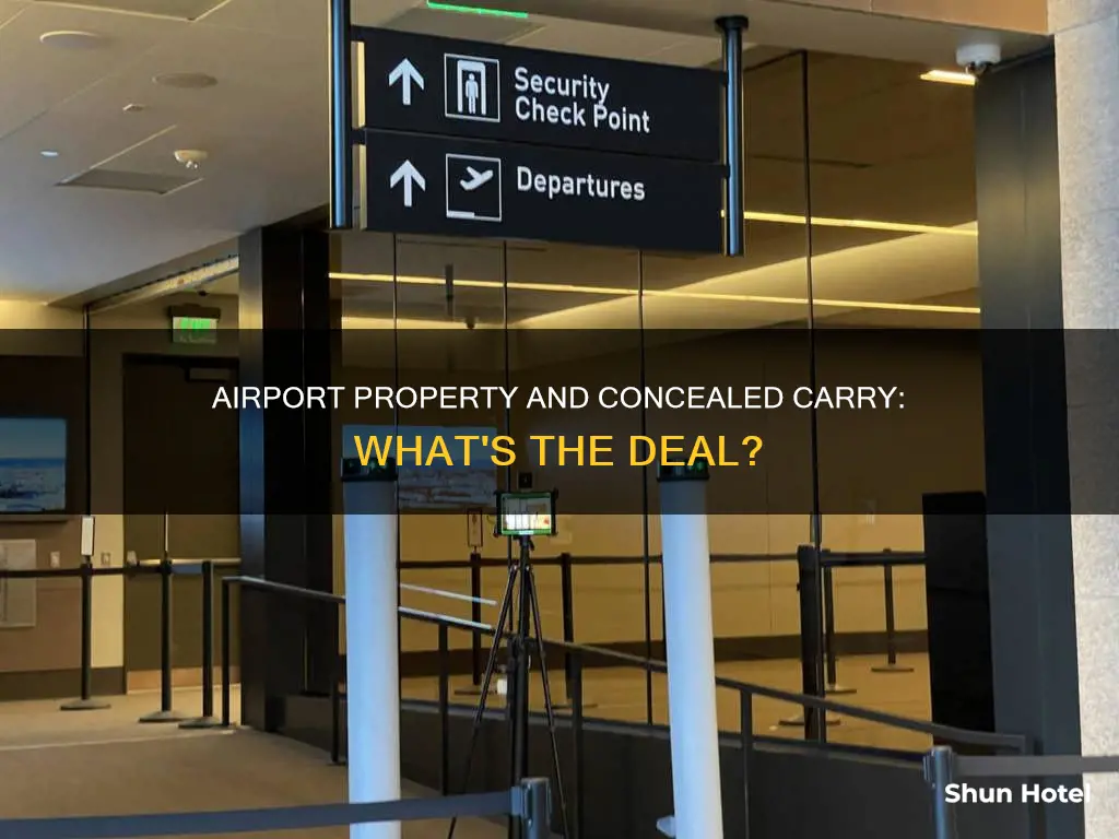 can you concealed carry on airport property