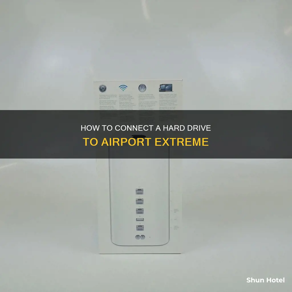 can you connect a hardrive to the airport extreme