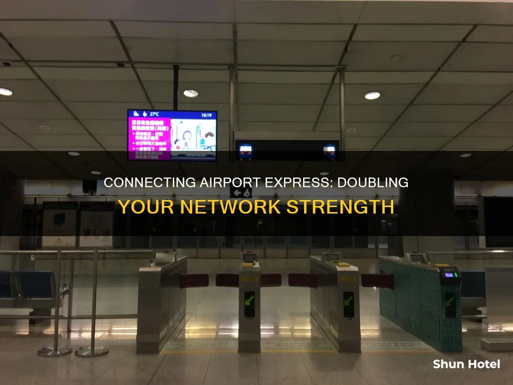can you connect two airport express together