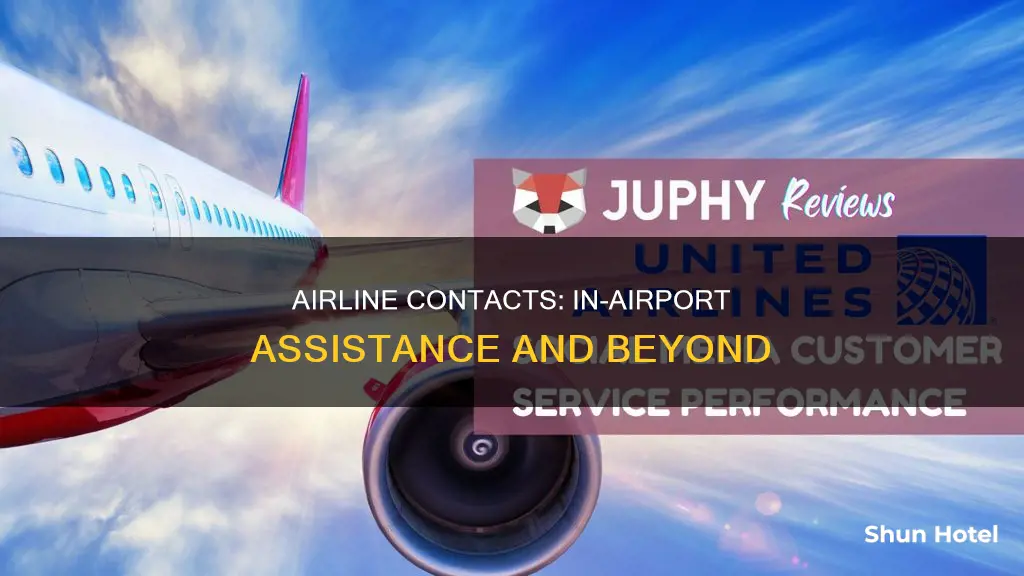 can you contact an airline at an airport