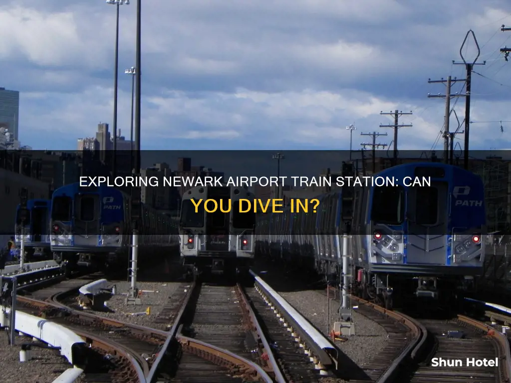 can you dive to newark airport train station