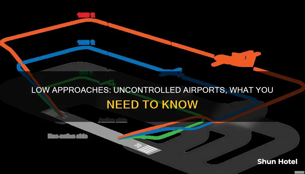 can you do a low approach at an uncontrolled airport
