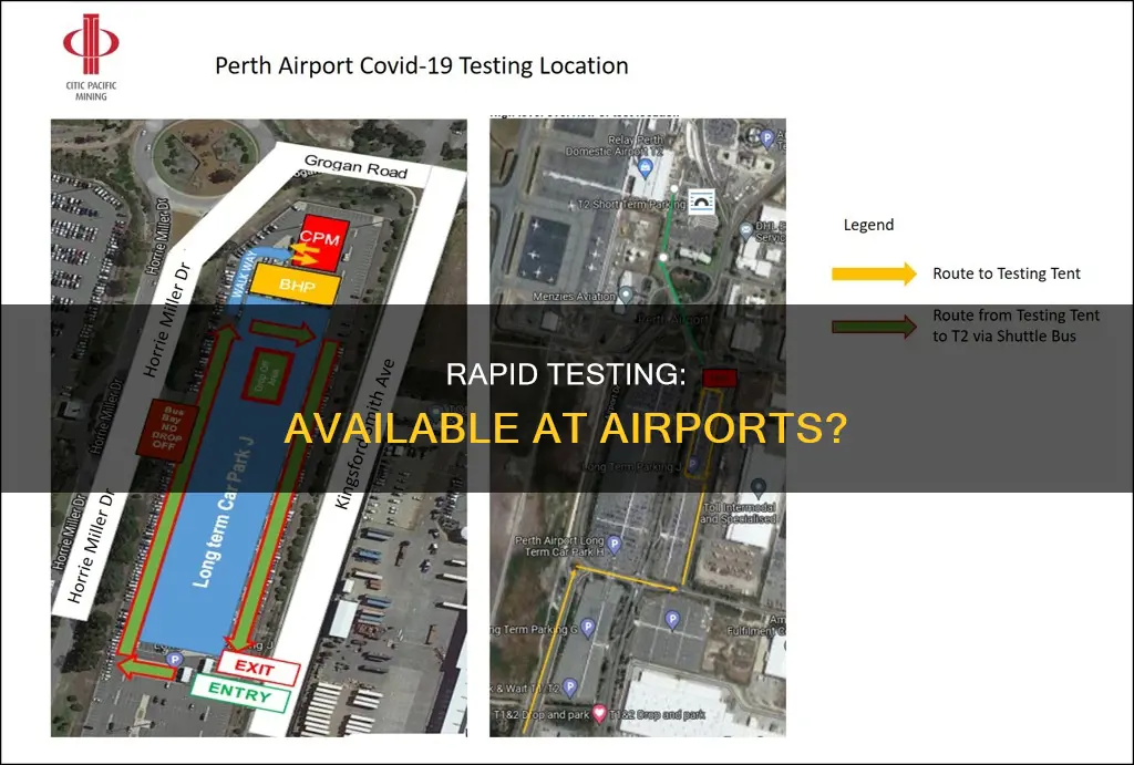 can you do a rapid test at the airport