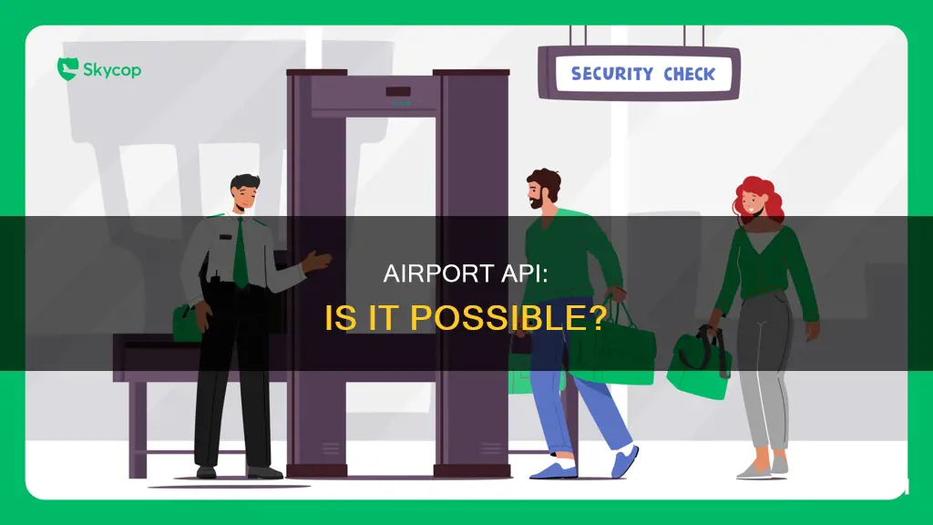 can you do api at the airport