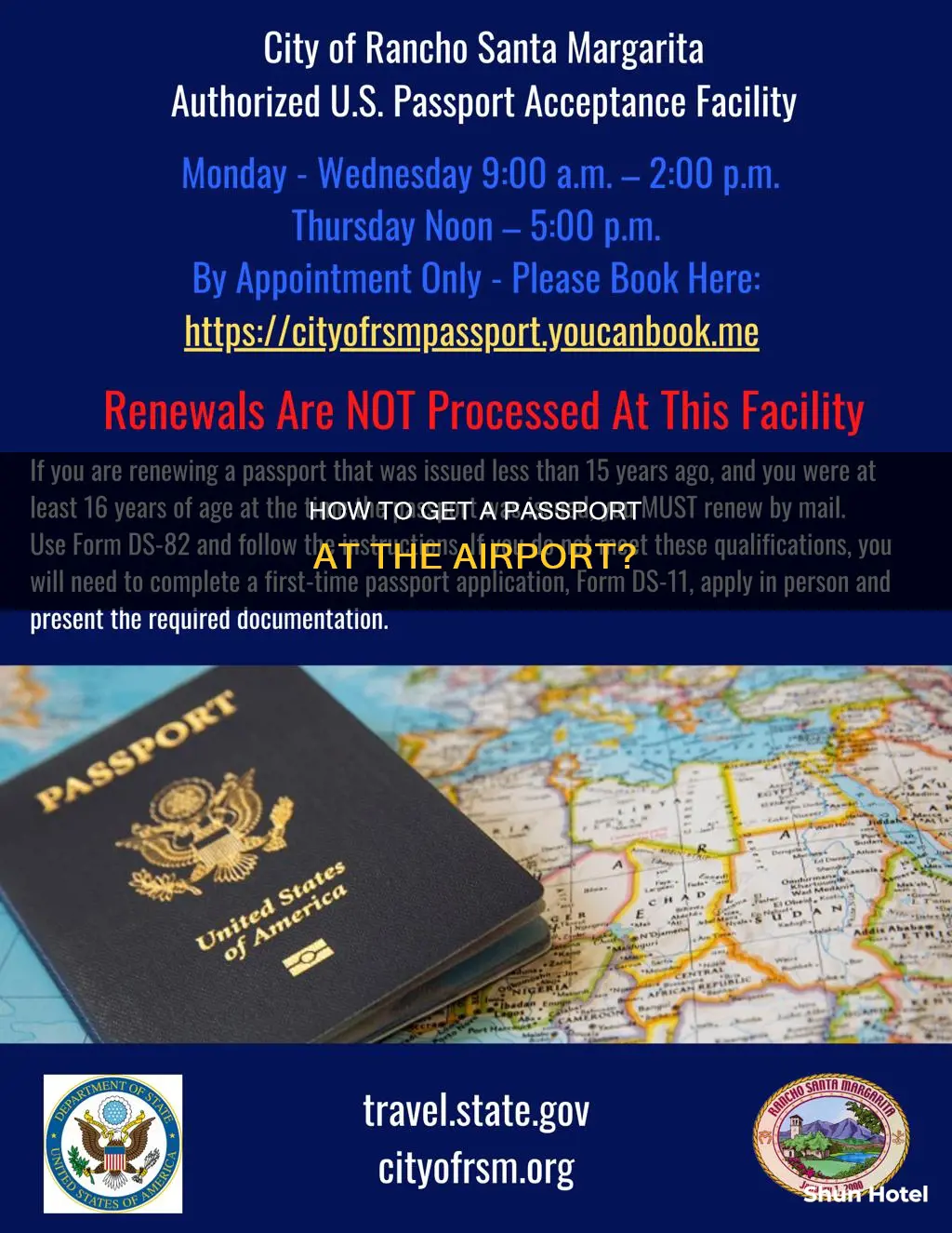 can you do passport information at airport