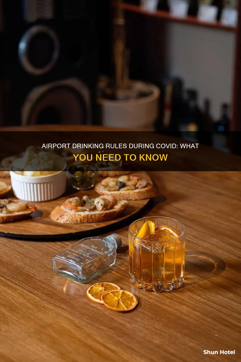 can you drink at the airport during covid