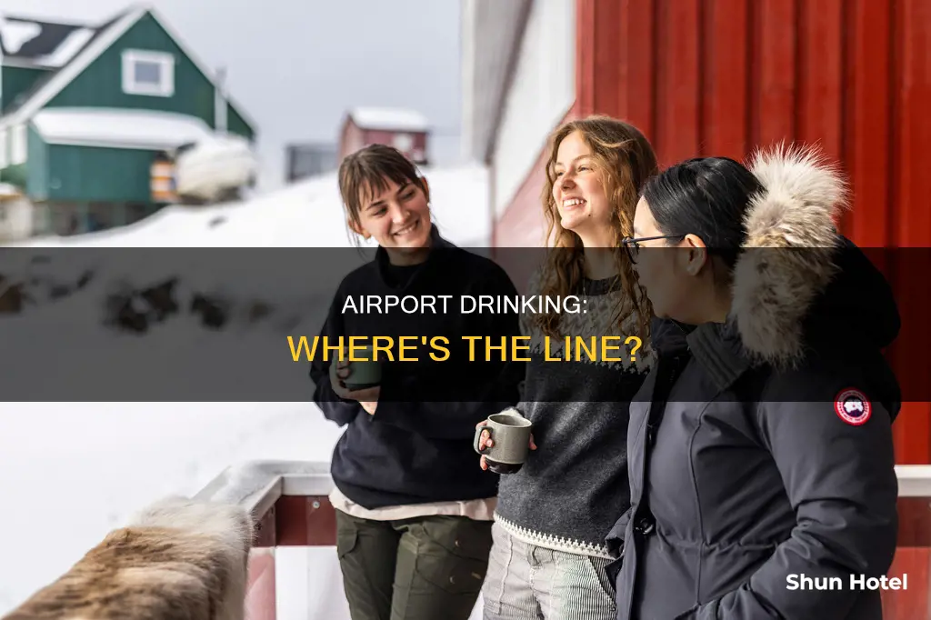can you drink outside of an airport bar