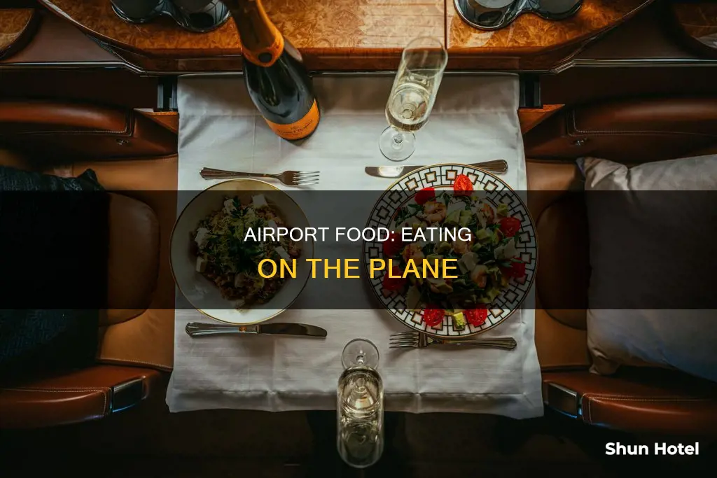 can you eat airport food on the plane
