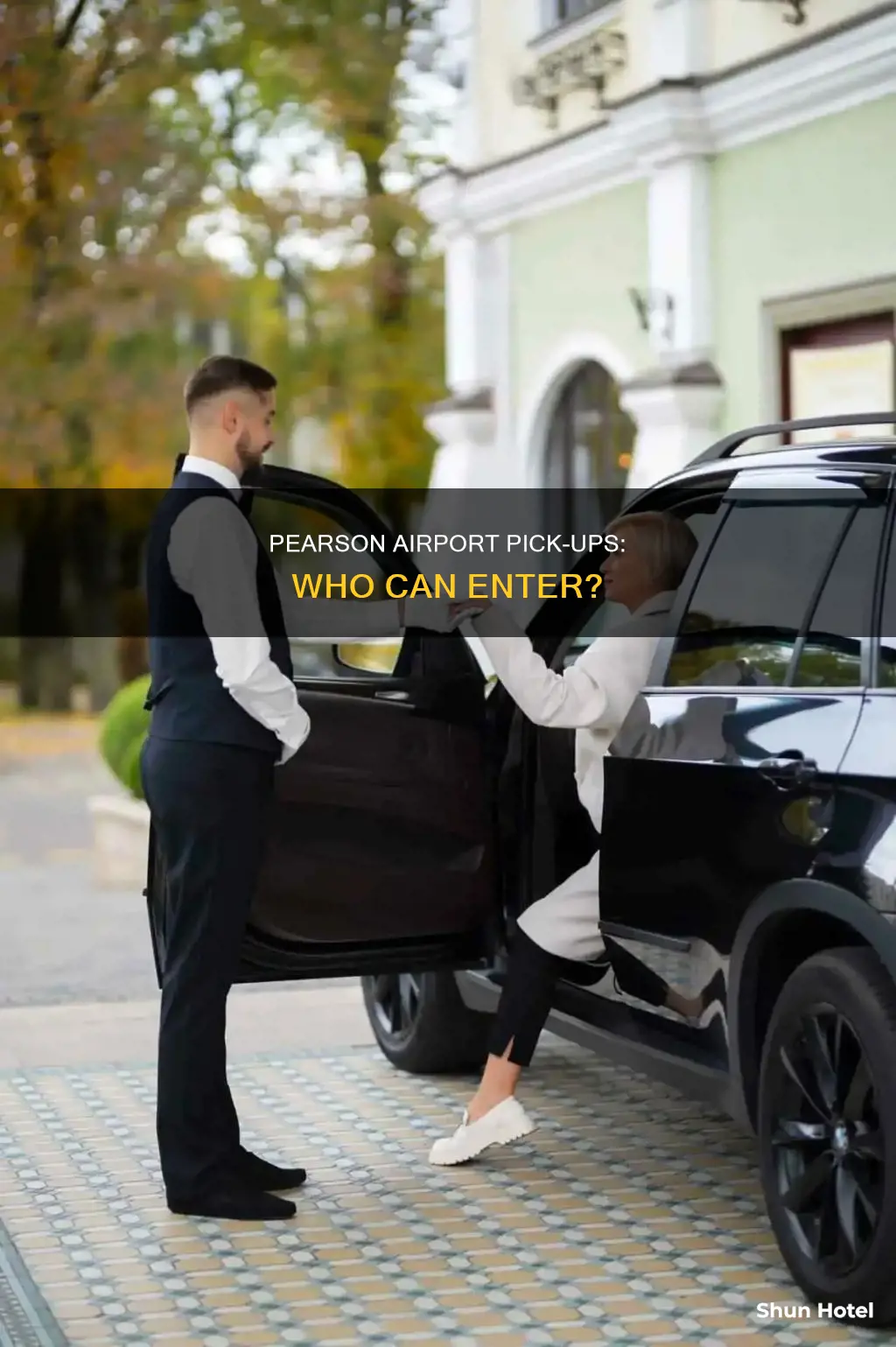 can you enter pearson airport to pick someone up