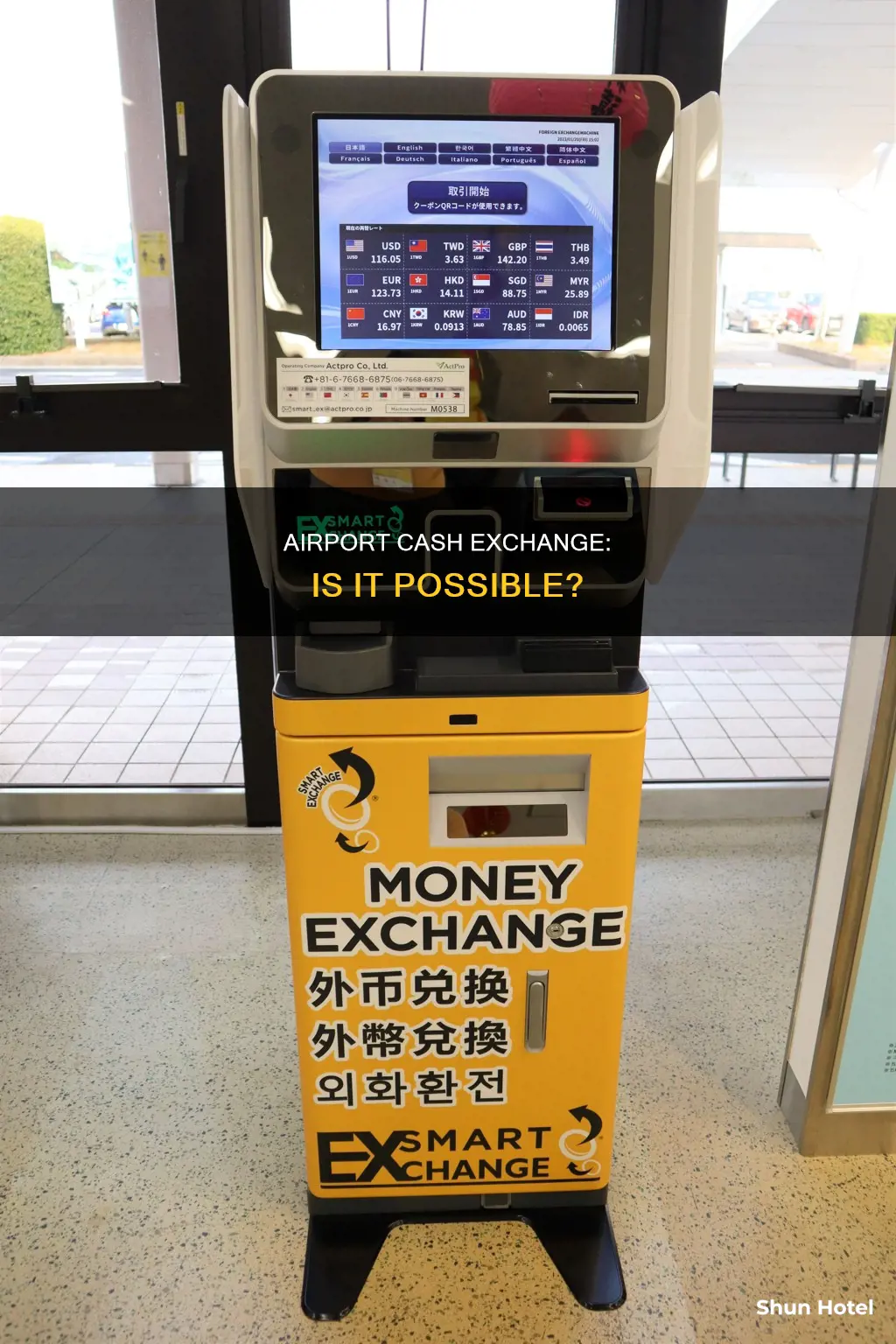can you exchange cash at airport