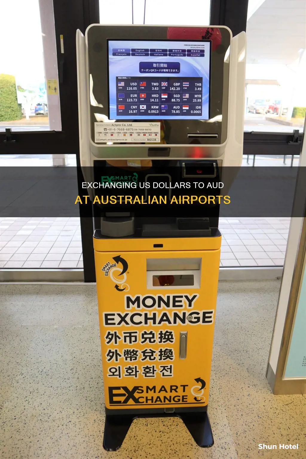 can you exchange us cash at australia airport