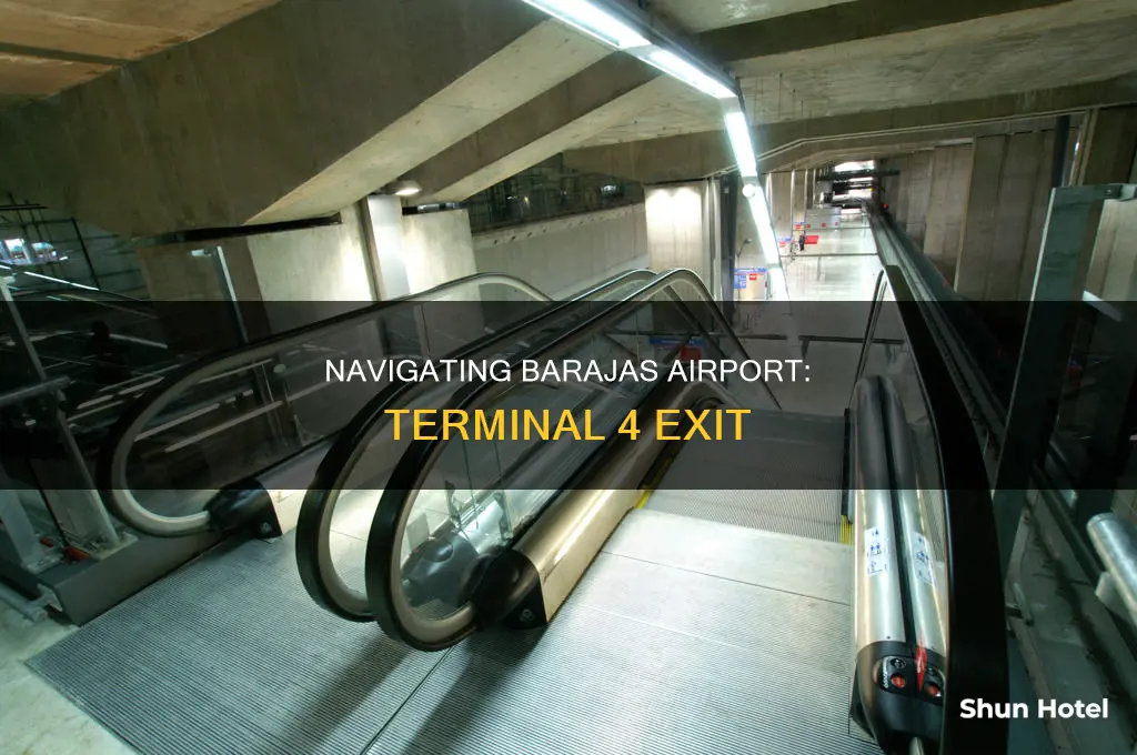 can you exit barajas airport through terminal 4