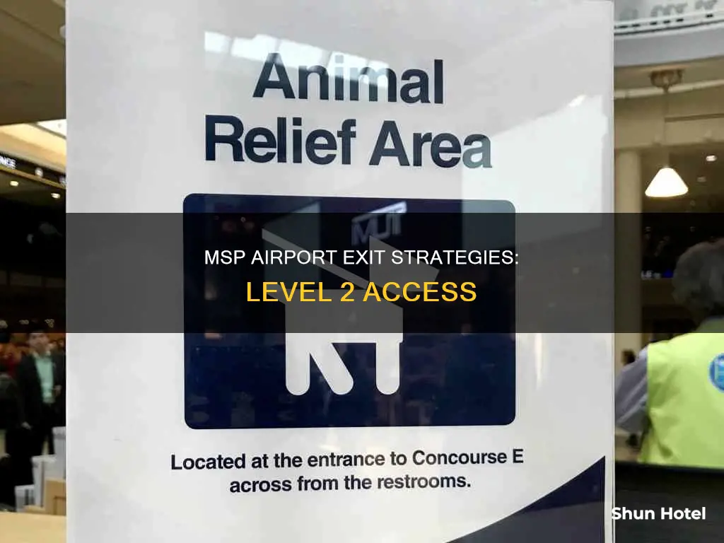 can you exit msp airport at level 2