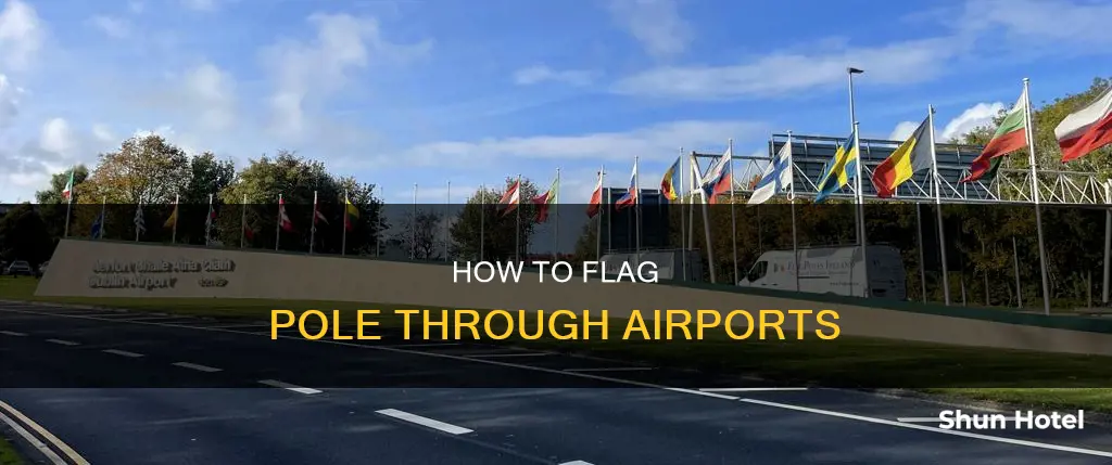 can you flag pole via an airport