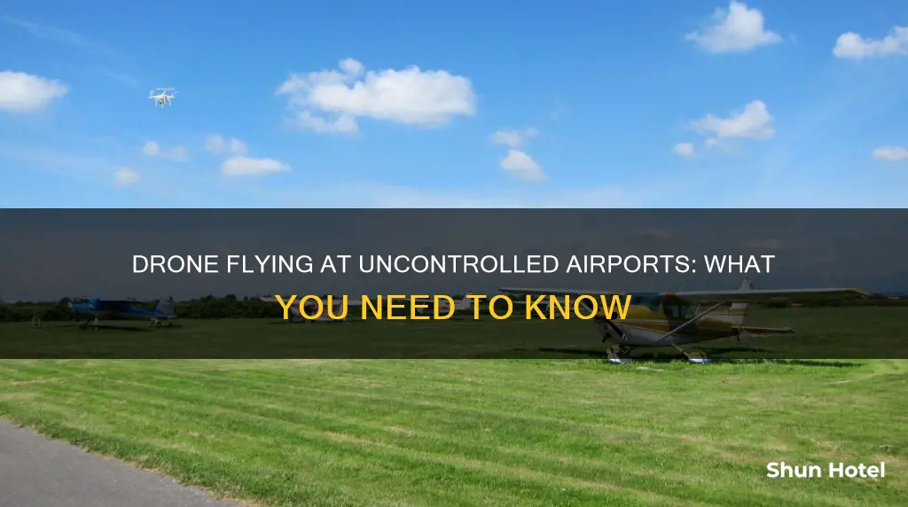 can you fly a drone at an uncontrolled airport