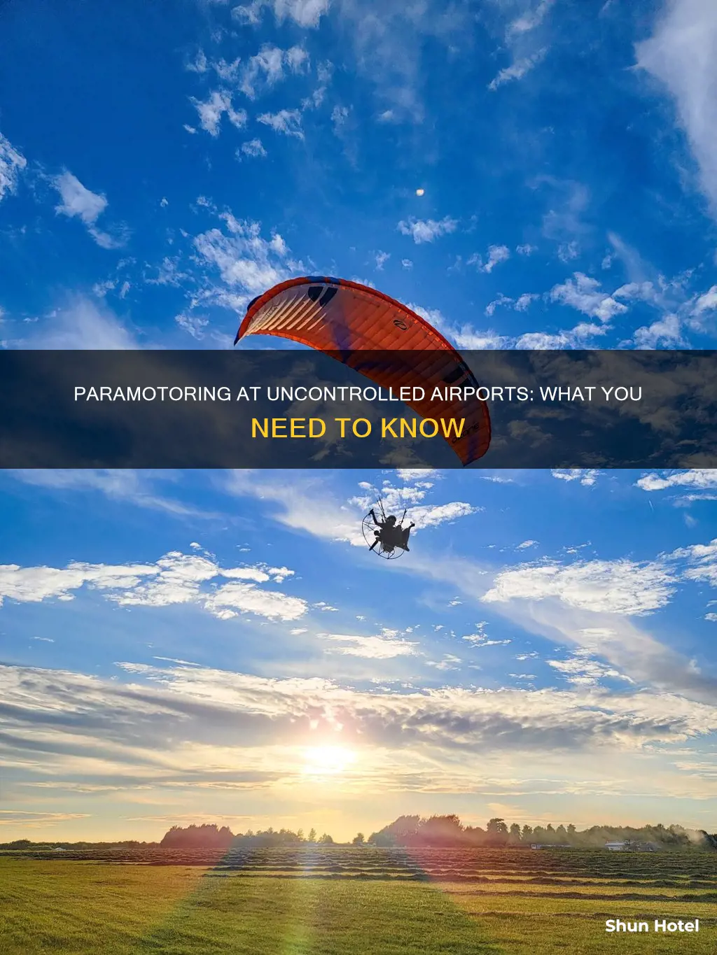 can you fly a paramotor at an uncontrolled airport