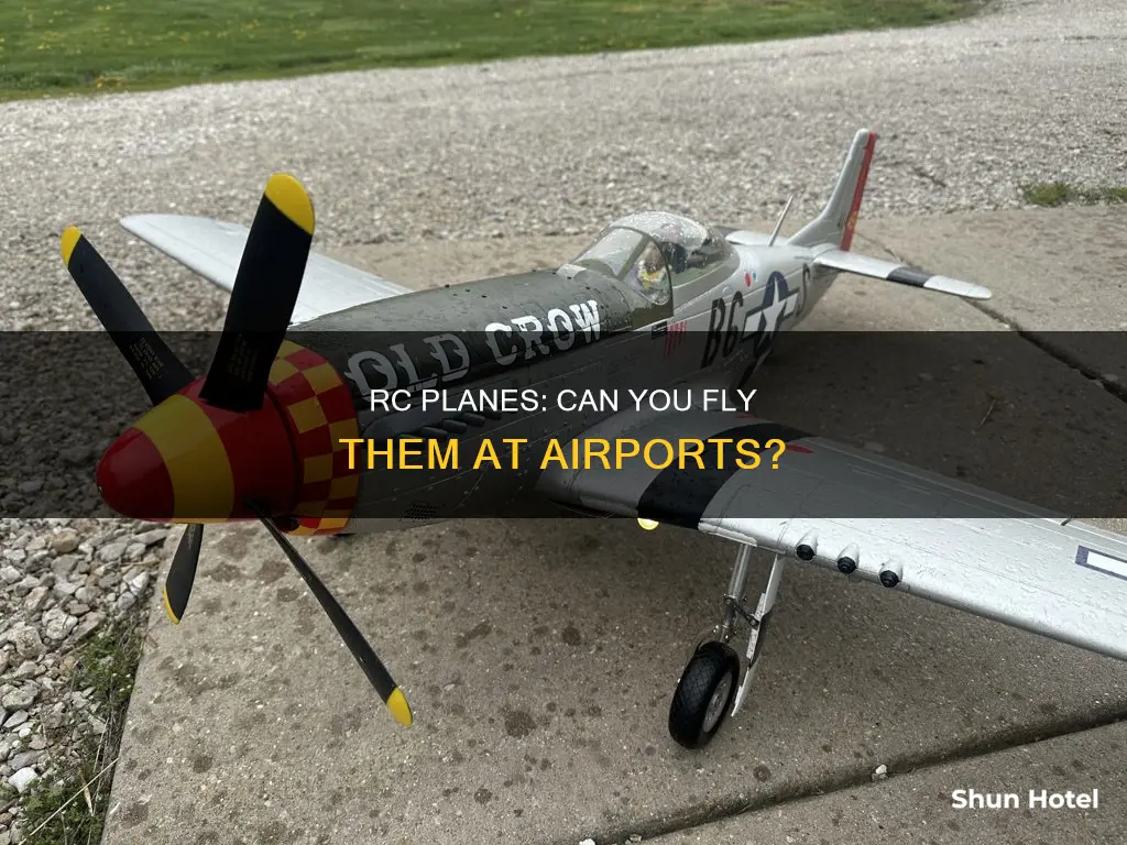 can you fly a rc plane withinan airport