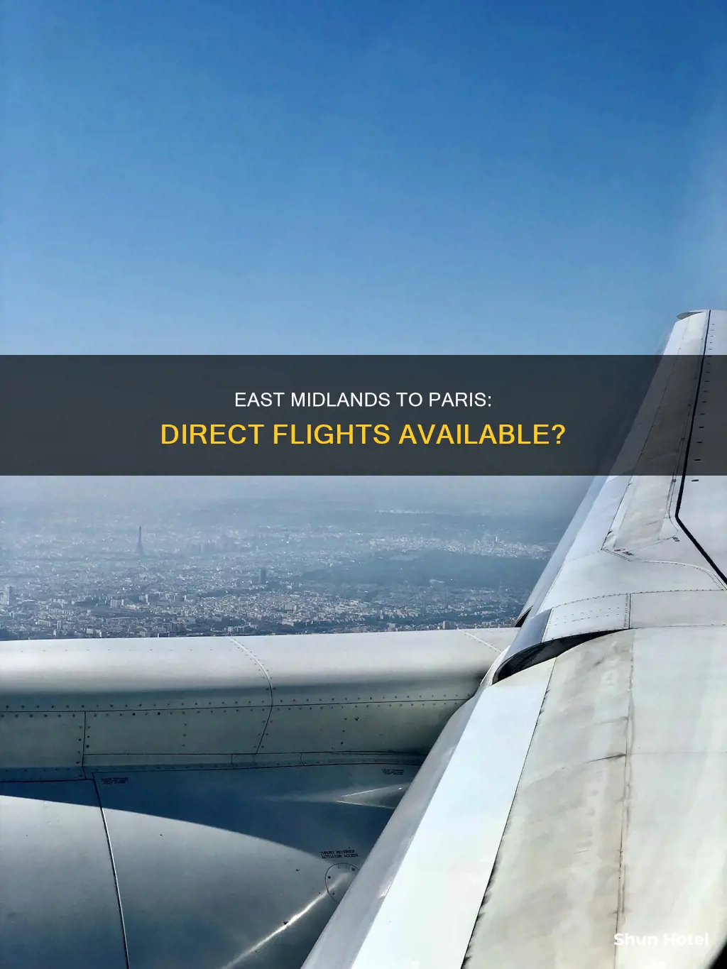 can you fly to paris from east midlands airport