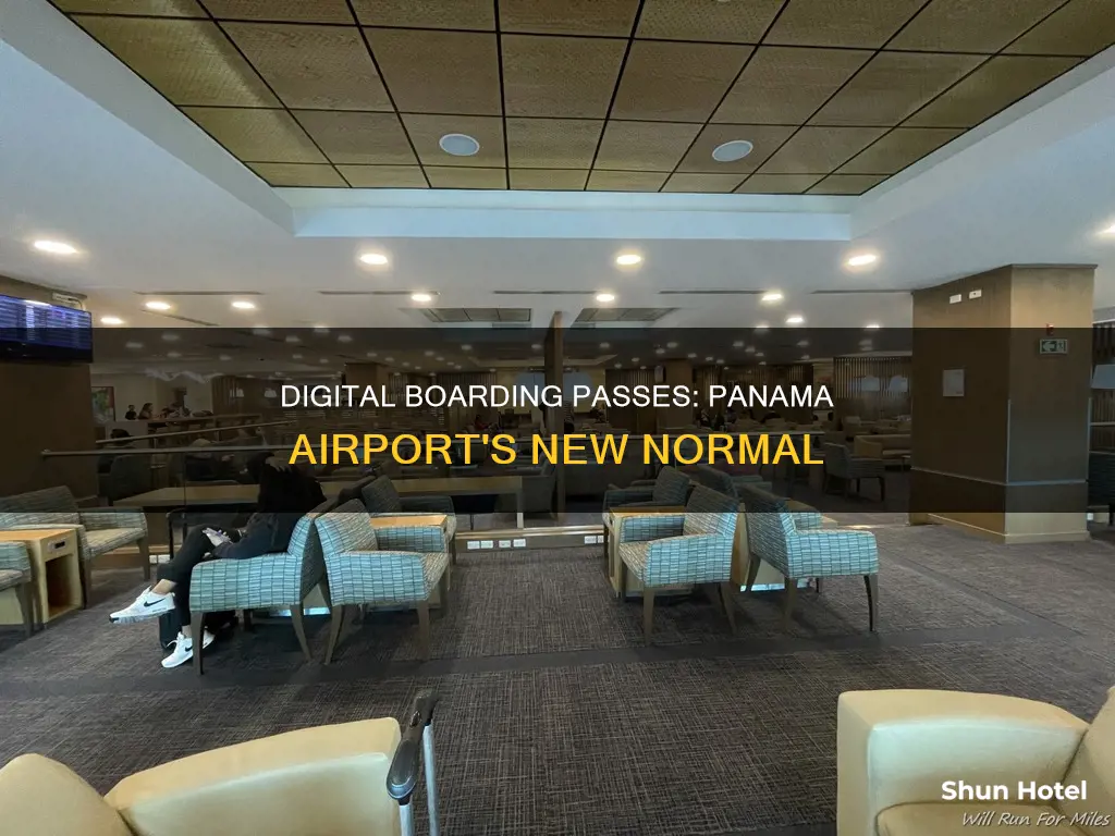 can you fo through panama airport with digital boarding pass