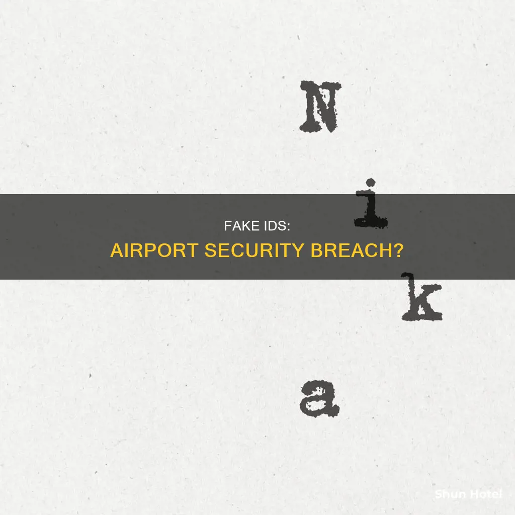 can you get a fake id through airport security