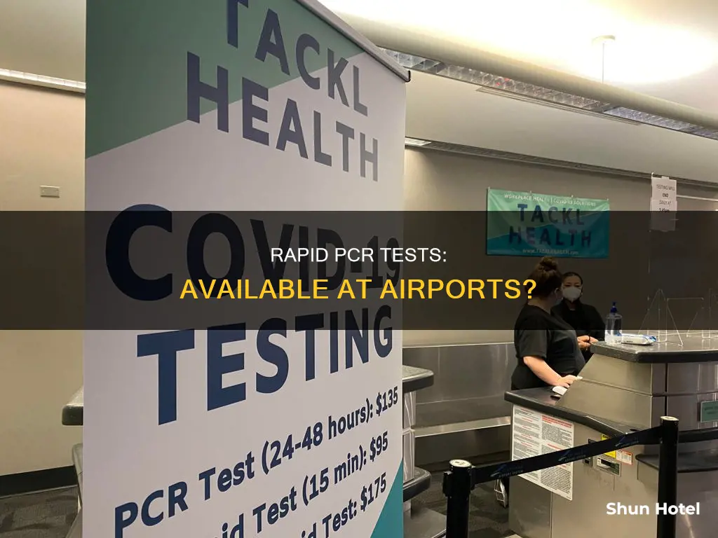 can you get a rapid pcr test at the airport