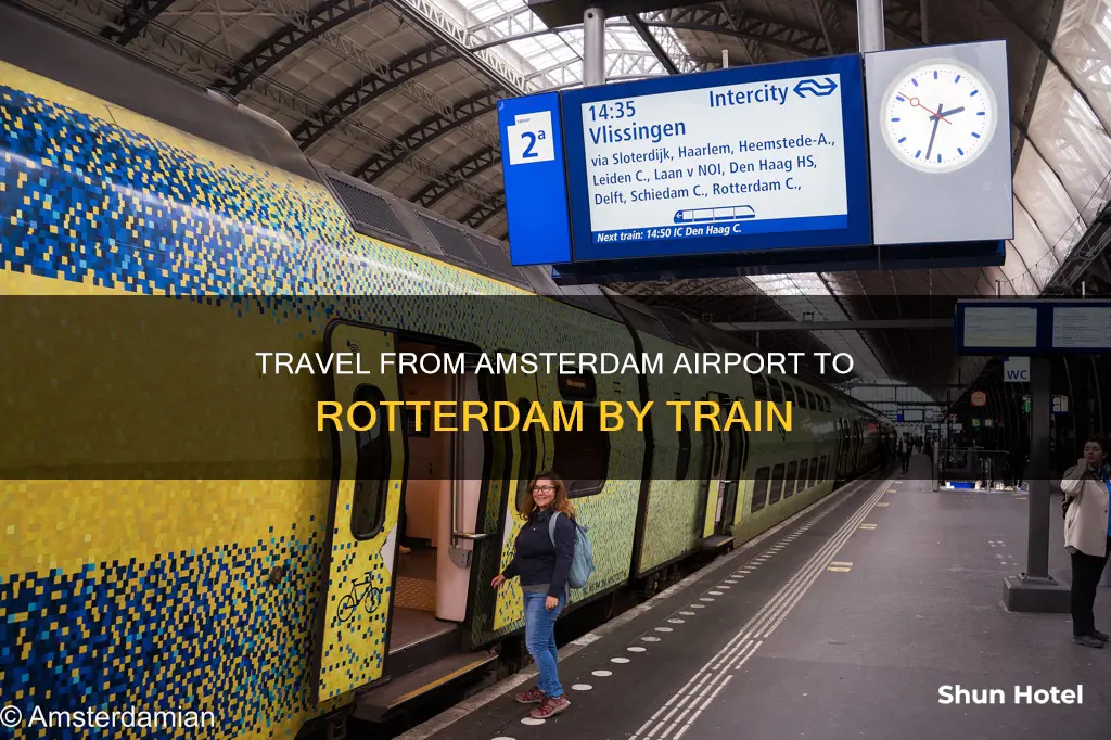 can you get a train from amsterdam airport to rotterdam