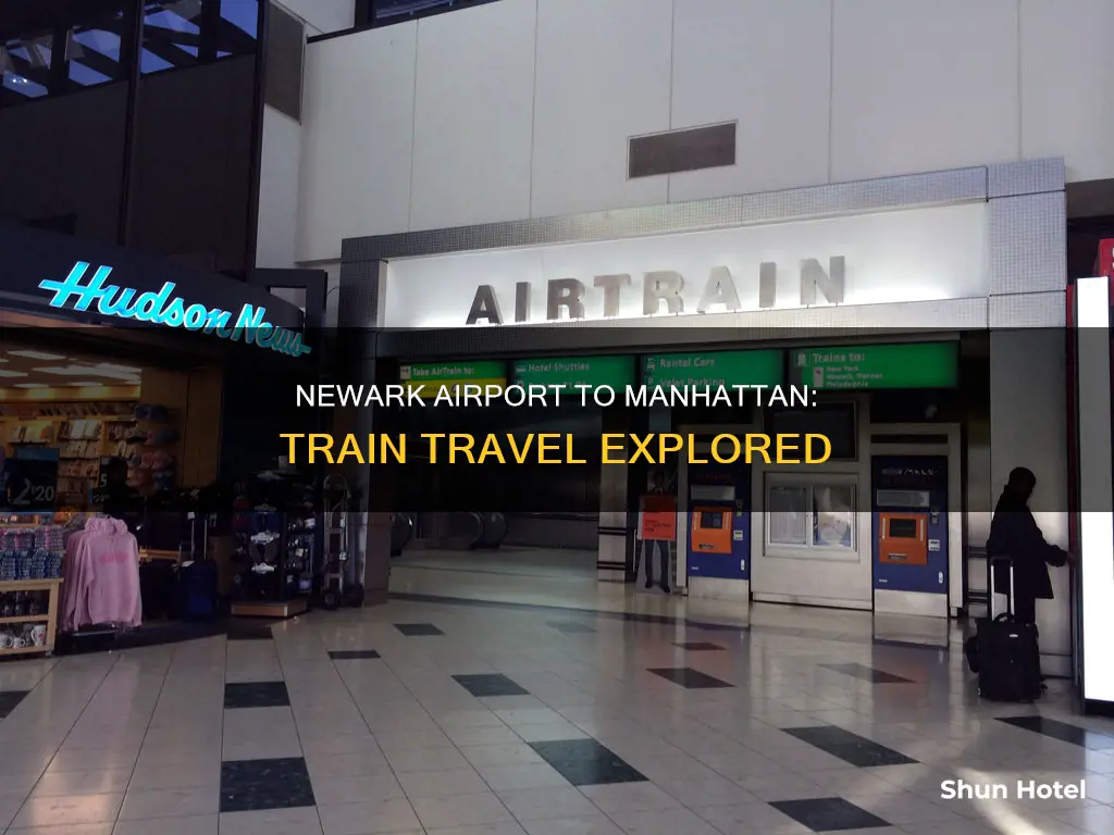 can you get a train from newark airport to manhattan