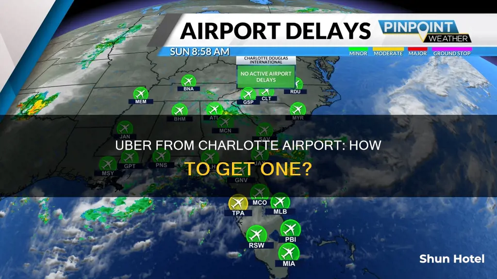 can you get an uber from charlotte airport