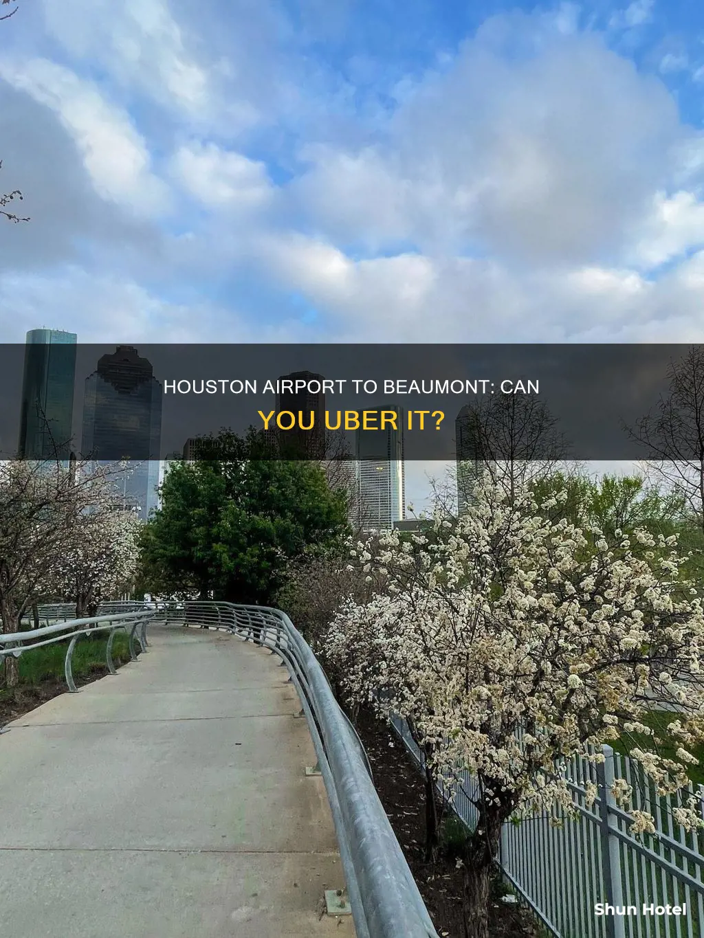 can you get an uber from houston airport to beaumont