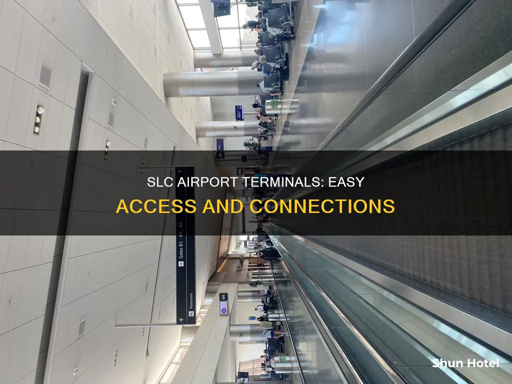 can you get between terminals in slc airport