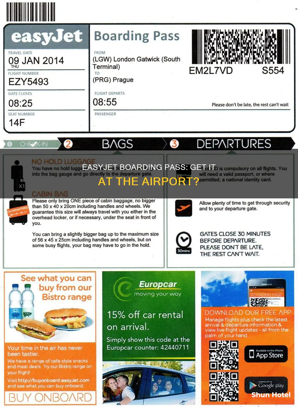 can you get boarding pass at airport easyjet