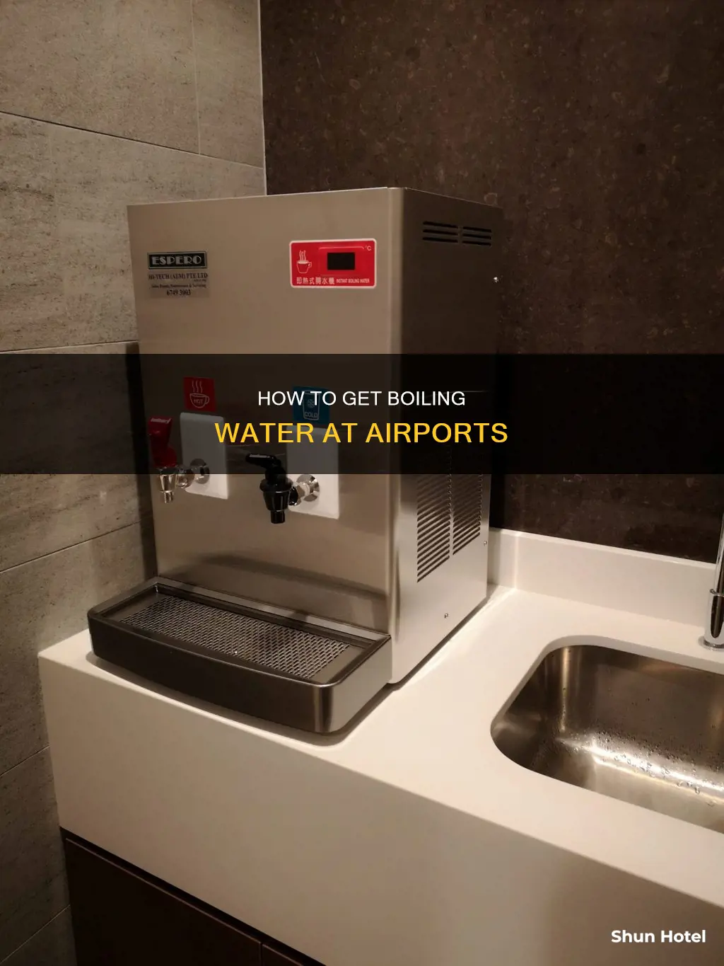 can you get boiling water at an airport