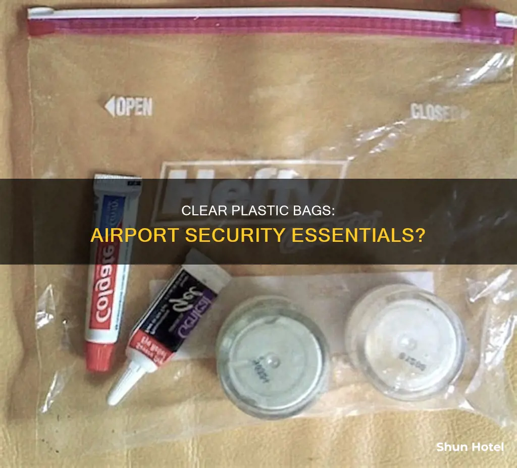 can you get clear plastic bags at the airport