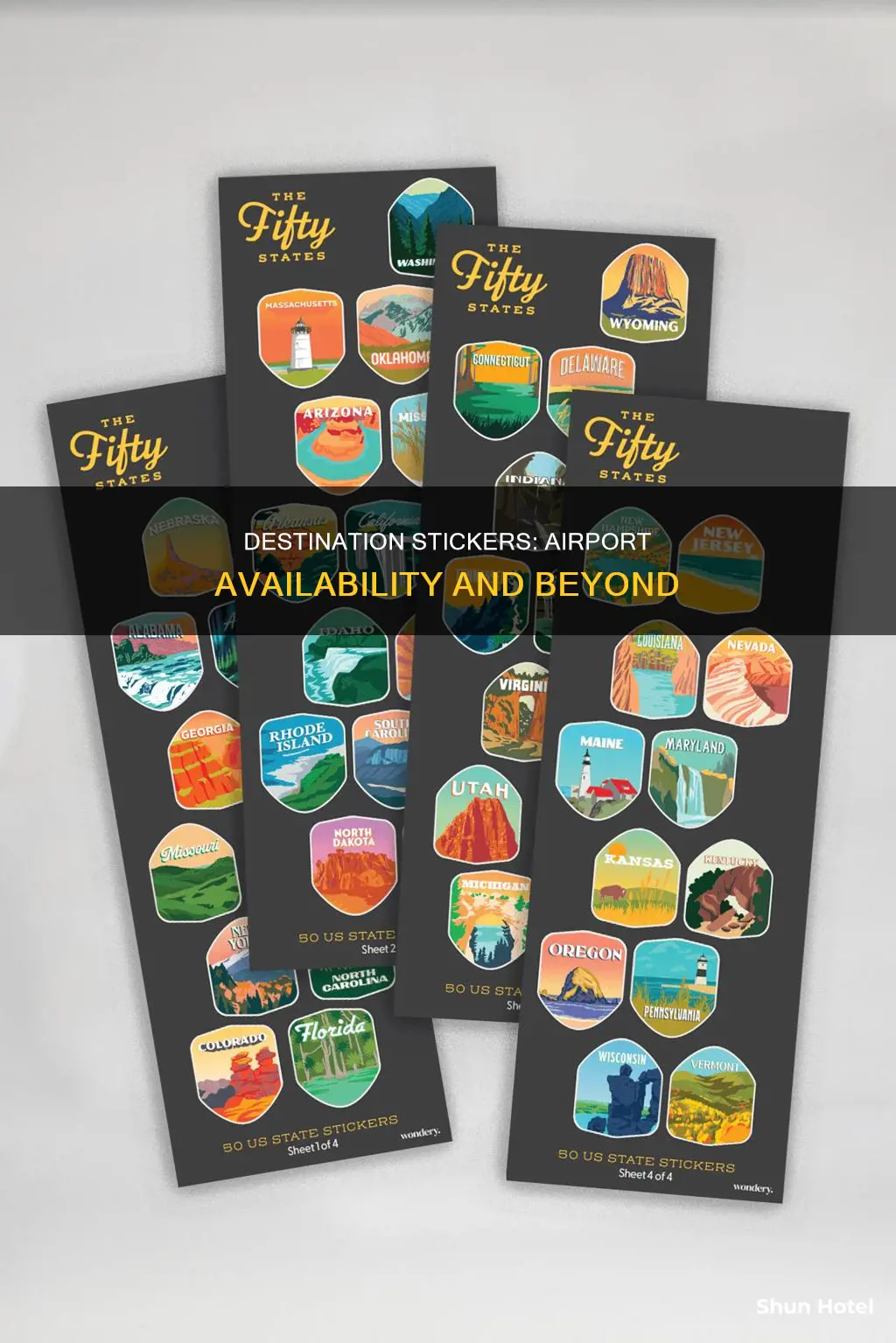 can you get destination stickers at the airport