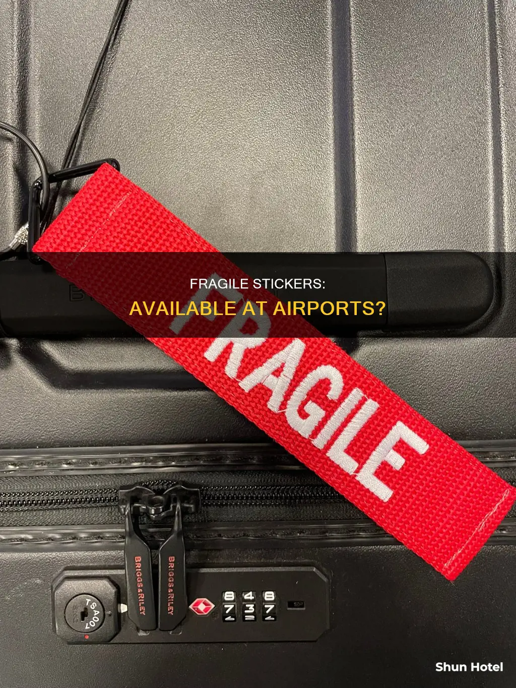 can you get fragile sticker at the airport