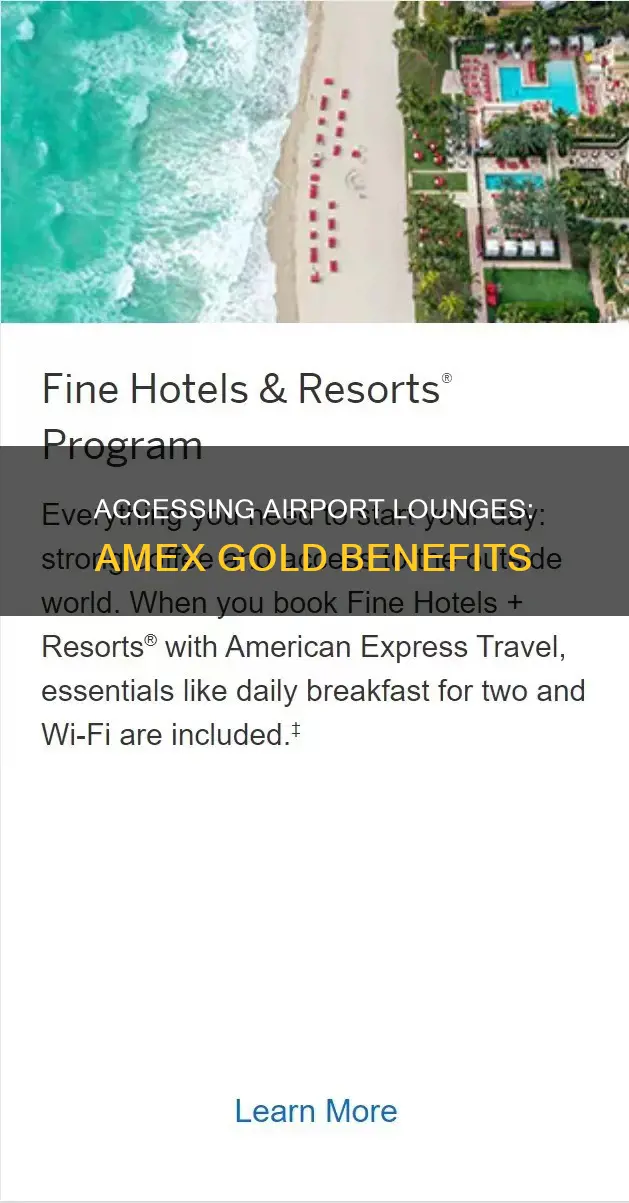 can you get into airport lounges with amex gold