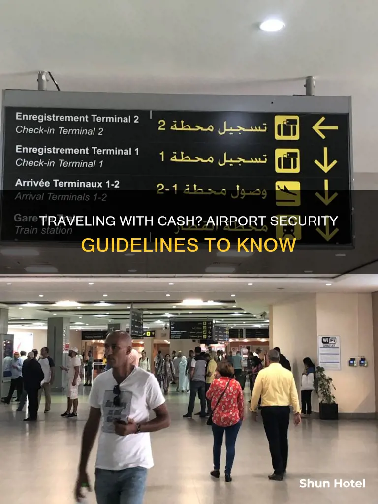 can you get paper cash through airport security