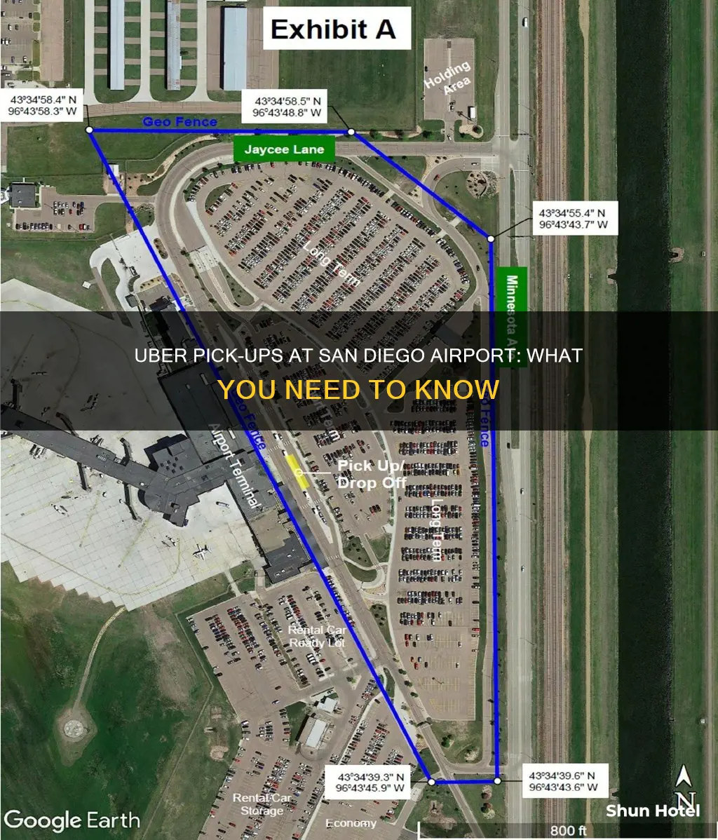 can you get picked up from uber at sd airport