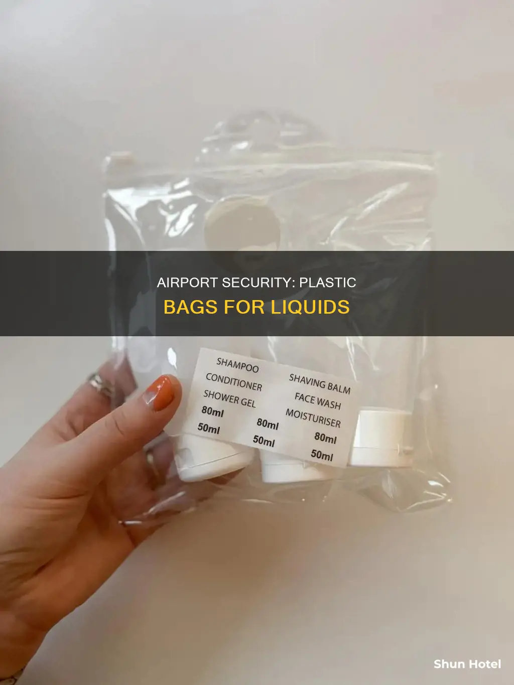 can you get plastic bags for liquids at the airport