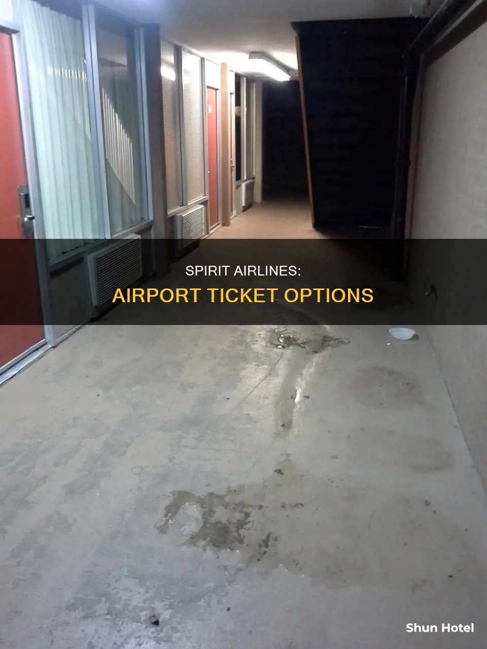 can you get spirit plane tickets at the airport
