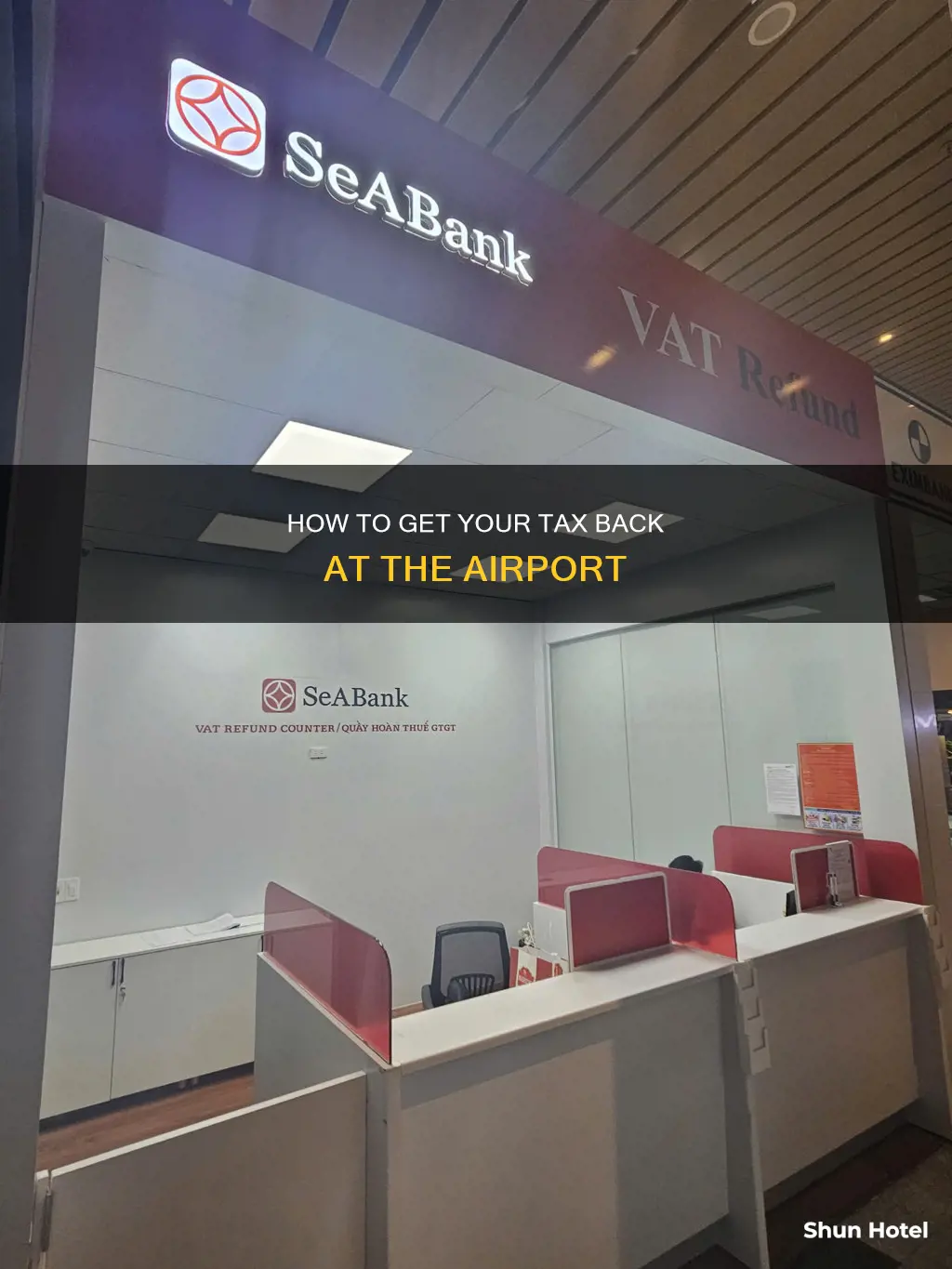 can you get tax back at airport