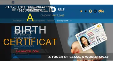 Traveling with Birth Certificates: Airport Security Clearance?
