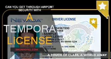 Temporary Licenses: Airport Security Clearance?