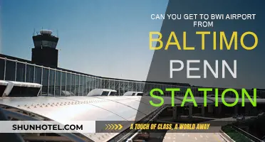 Travel from Baltimore Penn Station to BWI Airport