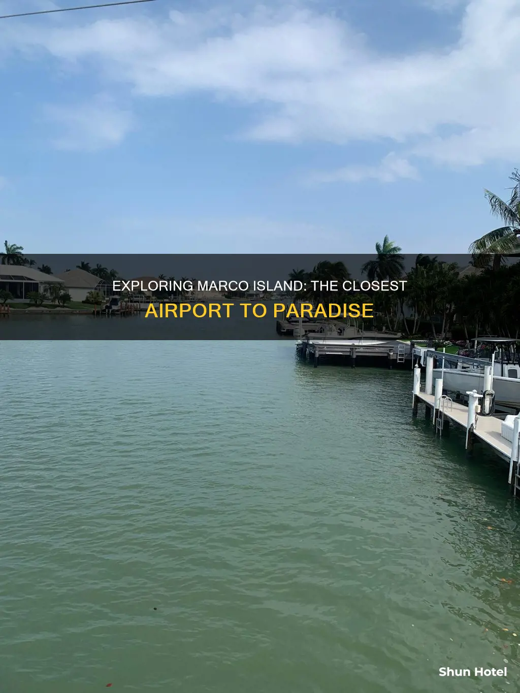 can you get to marco island from pie airport