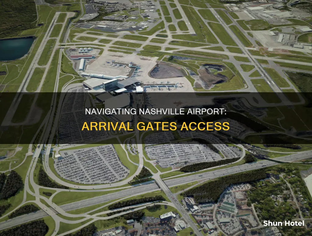 can you get to the arrival gates at nashville airport