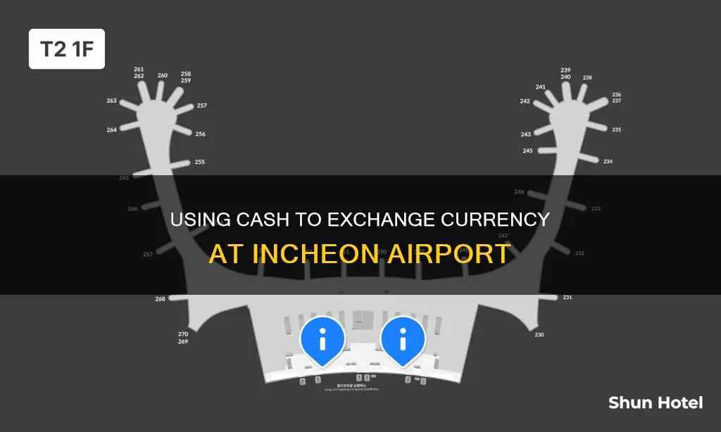can you give cash to exchange currency in incheon airport